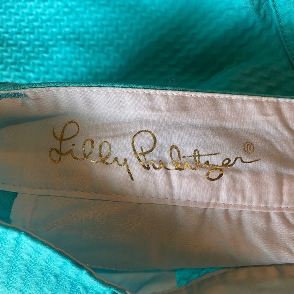 LILLY PULITZER 100% Cotton Blue 5” Callahan Shorts, Size 00 - Picture 4 of 9
